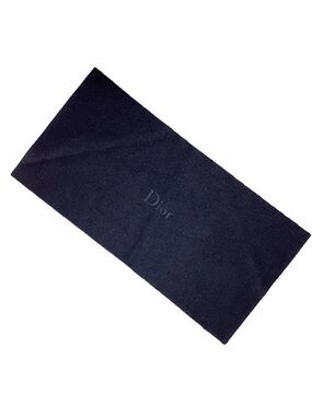 Christian DIOR 2006 Safilo Black Microfiber Sunglasses Cleaning Cloth Authentic.